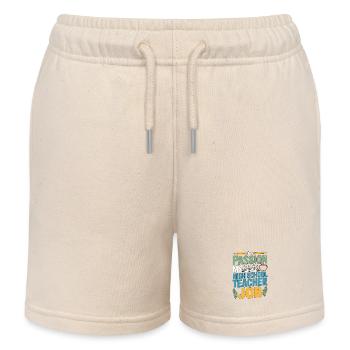 Professeur de lycée Ma passion Ma carrière d’enseignant - Short de jogging enfant bio Stanley/Stella - écru doux - Devant