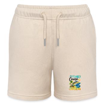 Family Cruise Caribbean - Kids Organic Sweat Shorts by Stanley/Stella - soft Ecru - Front