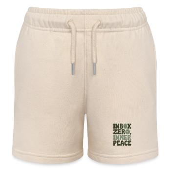 Leeres Postfach | Innere Ruhe & Fokus - Kinder Organic Joggingshorts Mini Bolter von Stanley/Stella - Natur - Vorne