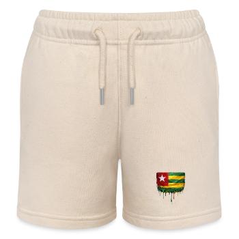 Art de la chute du drapeau du Togo - Short de jogging enfant bio Stanley/Stella - écru doux - Devant