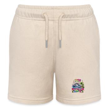 Family Trip Cruising Mother Daughter Cruise - Kids Organic Sweat Shorts by Stanley/Stella - soft Ecru - Front