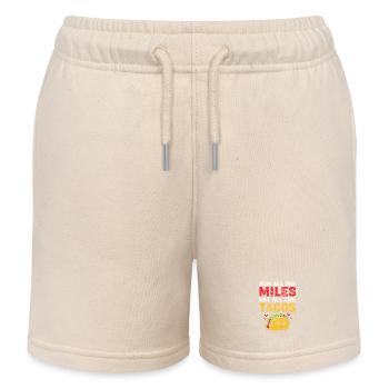 Marathon Runners Half Marathon Marathon - Kids Organic Sweat Shorts by Stanley/Stella - soft Ecru - Front