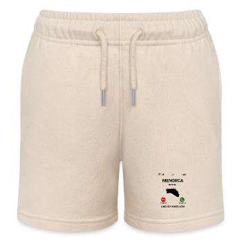 Menorca Ruft An Urlaub Balearen Insel Idee - Kinder Organic Joggingshorts Mini Bolter von Stanley/Stella - Natur - Vorne
