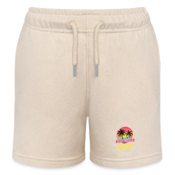 Barcelone Crew - Short de jogging enfant bio Stanley/Stella - écru doux - Devant