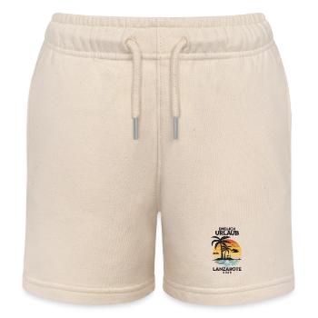 Lanzarote Urlaub 2026 Kanaren Reise Outfit - Kinder Organic Joggingshorts Mini Bolter von Stanley/Stella - Natur - Vorne