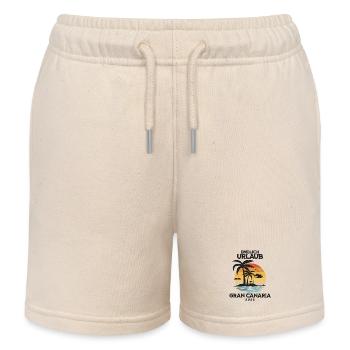 Gran Canaria Urlaub 2026 Kanaren Reise Outfit - Kinder Organic Joggingshorts Mini Bolter von Stanley/Stella - Natur - Vorne