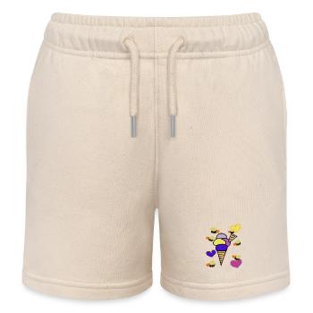 Abeilles Glace Glace Rétro - Short de jogging enfant bio Stanley/Stella - écru doux - Devant