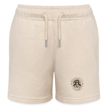 Emotionale Unterstützung: Ehemann nicht streicheln - Kinder Organic Joggingshorts Mini Bolter von Stanley/Stella - Natur - Vorne