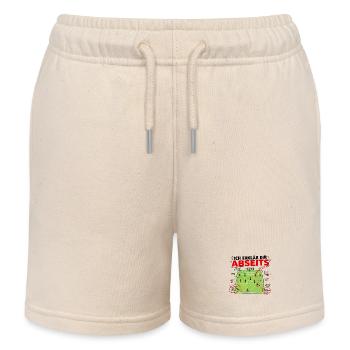 Abseits Erklärt Chaos Fußball Taktik Lustig  - Kinder Organic Joggingshorts Mini Bolter von Stanley/Stella - Natur - Vorne