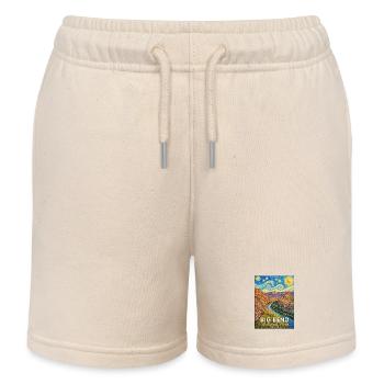 Big Bend National Park Splash of Colors - Kids Organic Sweat Shorts by Stanley/Stella - soft Ecru - Front