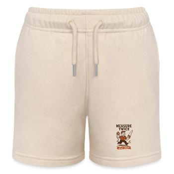 Zweimal messen | Heimwerker Sägen - Kinder Organic Joggingshorts Mini Bolter von Stanley/Stella - Natur - Vorne