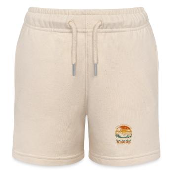 Rente in Deutschland: Skelett im Liegestuhl - Kinder Organic Joggingshorts Mini Bolter von Stanley/Stella - Natur - Vorne
