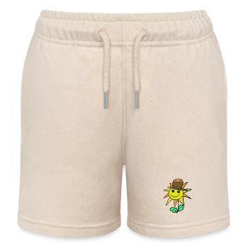 Blume Garten Hobbygärtner Flora Natur  - Kinder Organic Joggingshorts Mini Bolter von Stanley/Stella - Natur - Vorne