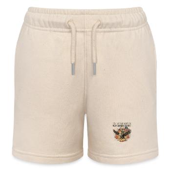 The metric system cannot measure freedom - Kids Organic Sweat Shorts by Stanley/Stella - soft Ecru - Front