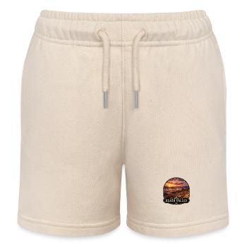 Death Valley National Park California Desert Tours - Kids Organic Sweat Shorts by Stanley/Stella - soft Ecru - Front