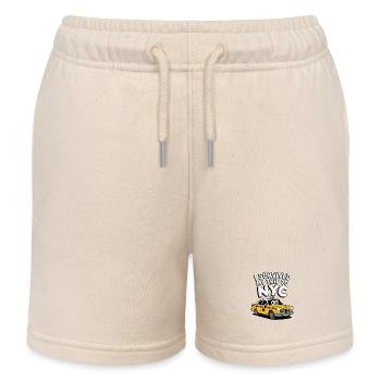 I Survived My Trip To Nyc - Kids Organic Sweat Shorts by Stanley/Stella - soft Ecru - Front