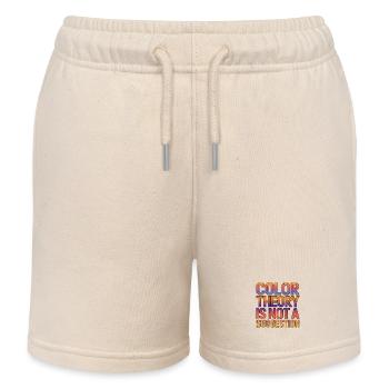 Graphic Designer Color Theory Is Logo Designer - Kids Organic Sweat Shorts by Stanley/Stella - soft Ecru - Front