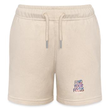 Finde deinen Fokus in den Sternen - Kinder Organic Joggingshorts Mini Bolter von Stanley/Stella - Natur - Vorne