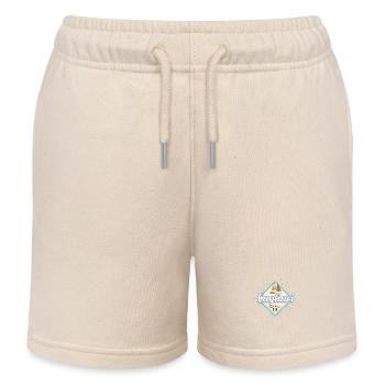 Cagliari in Sardinien Italien mit Segelschiff - Kinder Organic Joggingshorts Mini Bolter von Stanley/Stella - Natur - Vorne