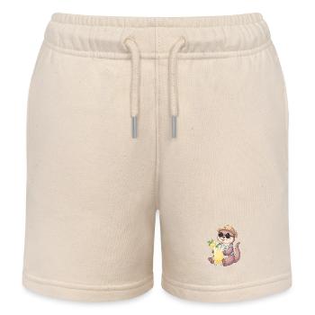 Summer Otter Lemonade Vibe - Kids Organic Sweat Shorts by Stanley/Stella - soft Ecru - Front