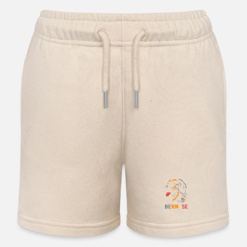 Bouvier bernois - Short de jogging enfant bio Stanley/Stella - écru doux