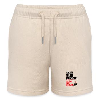 Menschliche Heizung - Kinder Organic Joggingshorts Mini Bolter von Stanley/Stella - Natur - Vorne