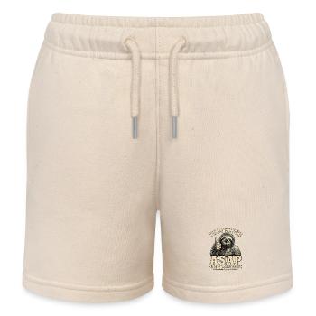 Faultier ASAP As Slow As Possible Shirt - Kinder Organic Joggingshorts Mini Bolter von Stanley/Stella - Natur - Vorne