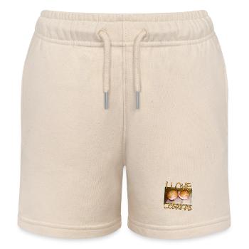 I love lebakas - Kids Organic Sweat Shorts by Stanley/Stella - soft Ecru - Front