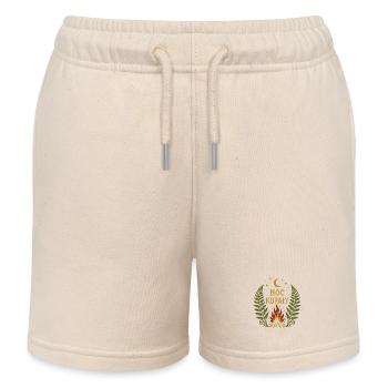 Noc Kupaly Bonfire - Kids Organic Sweat Shorts by Stanley/Stella - soft Ecru - Front