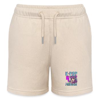 K-Pop-Prinzessin 4 Jahre Geburtstag - Kinder Organic Joggingshorts Mini Bolter von Stanley/Stella - Natur - Vorne