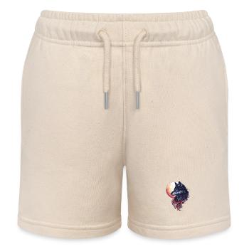 Wolf Mond - Kinder Organic Joggingshorts Mini Bolter von Stanley/Stella - Natur - Vorne