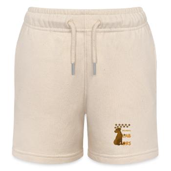 Ich Liebe Labradore lustiges Hundezitat - Kinder Organic Joggingshorts Mini Bolter von Stanley/Stella - Natur - Vorne