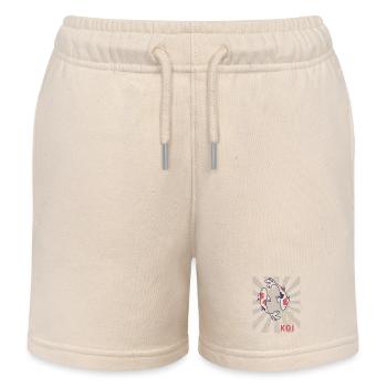 Koi Vintage Nishikigoi Japanischer Karpfen Design - Kinder Organic Joggingshorts Mini Bolter von Stanley/Stella - Natur - Vorne