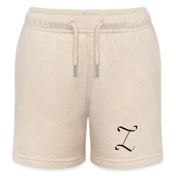 Buchstabe Z - Kinder Organic Joggingshorts Mini Bolter von Stanley/Stella - Natur - Vorne