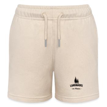 Landmädel im Herzen - Kinder Organic Joggingshorts Mini Bolter von Stanley/Stella - Natur - Vorne