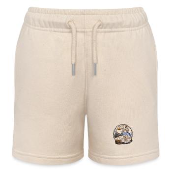 Möwe Wie gut dass mich keiner denken hört Shirt - Kinder Organic Joggingshorts Mini Bolter von Stanley/Stella - Natur - Vorne