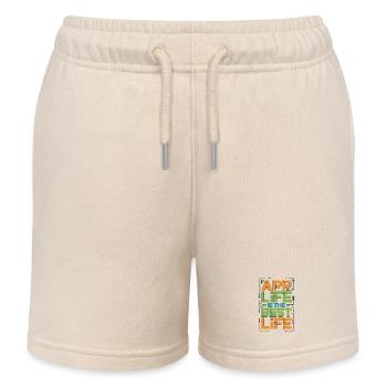 Mobile App Developer App Life Is App Programming - Kinder Organic Joggingshorts Mini Bolter von Stanley/Stella - Natur - Vorne