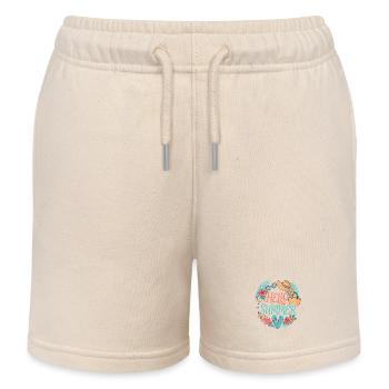 Bonjour les délices de plage tropicale d’été - Short de jogging enfant bio Stanley/Stella - écru doux - Devant