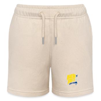 Madeira Route Cabin Crew Travel Design - Kids Organic Sweat Shorts by Stanley/Stella - soft Ecru - Front
