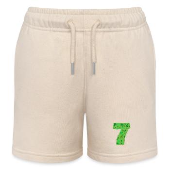 camouflage color number seven - Kids Organic Sweat Shorts by Stanley/Stella - soft Ecru - Front