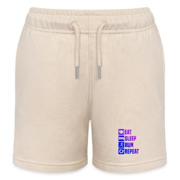 Geschenkidee für einen Running mit Running - Kinder Organic Joggingshorts Mini Bolter von Stanley/Stella - Natur - Vorne