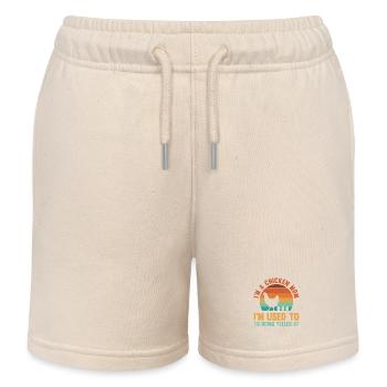 Chicken Mom Mother Rooster Flock Poultry Farmer - Kinder Organic Joggingshorts Mini Bolter von Stanley/Stella - Natur - Vorne