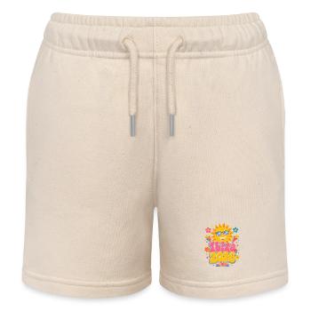 Ibiza 2026 Soleil - Short de jogging enfant bio Stanley/Stella - écru doux - Devant