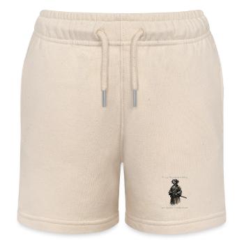 Dackel Samurai – Du würdest es nicht verstehen - Kinder Organic Joggingshorts Mini Bolter von Stanley/Stella - Natur - Vorne