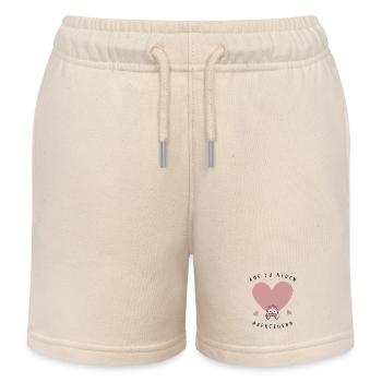 Zu neuen Abenteuern | Einschulung - Kinder Organic Joggingshorts Mini Bolter von Stanley/Stella - Natur - Vorne