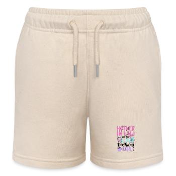 Mother In Law of The K-Pop Birthday Girl - Kids Organic Sweat Shorts by Stanley/Stella - soft Ecru - Front