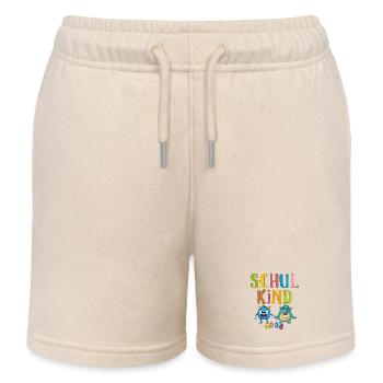 Schulkind 2026 Monsterfreunde - Kinder Organic Joggingshorts Mini Bolter von Stanley/Stella - Natur - Vorne