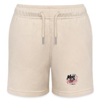 Mein Herz am Meer - Kinder Organic Joggingshorts Mini Bolter von Stanley/Stella - Natur - Vorne