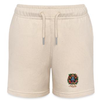 Déesse hindoue florale Kali Ma - Short de jogging enfant bio Stanley/Stella - écru doux - Devant