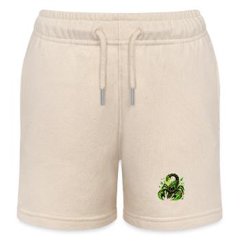 Emerald Claw Demon - Kids Organic Sweat Shorts by Stanley/Stella - soft Ecru - Front